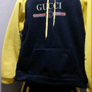Gucci Jumpsuit - Men Size Large - Black & Yellow